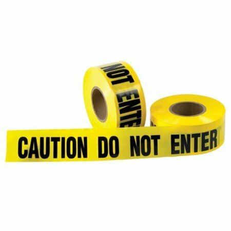 BSC PREFERRED 3'' x 1000' - Barricade Tape ''Caution Do Not Enter'', 4PK S-2745